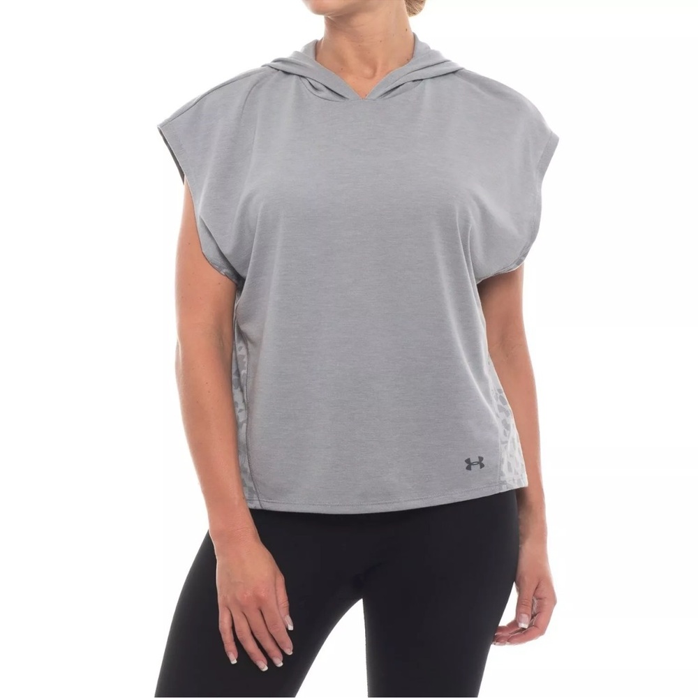 Under Armour Women Loose Tee/top hoodie Gray Medium